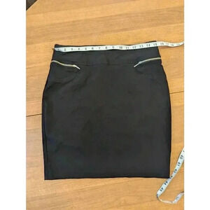 Black mini skirt with zip pockets by Joe B XXL